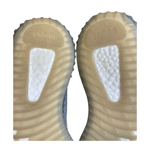 adidas Yeezy Boost 350 V2 Low Israfil Sneakers Grey Yellow Mesh Street 8.5 - Picture 10 of 14